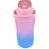 BUTELKA MOTYWACYJNA NA WODĘ BIDON 1,5L - różowo-niebieski