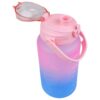 BUTELKA MOTYWACYJNA NA WODĘ BIDON 1,5L - różowo-niebieski