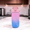 BUTELKA MOTYWACYJNA NA WODĘ BIDON 1,5L - różowo-niebieski