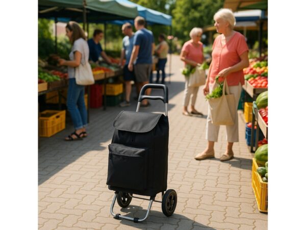 CARELLE ARGOS WÓZEK NA ZAKUPY CZARNY/ARGOS RS-073 CZARNY 5906884043537