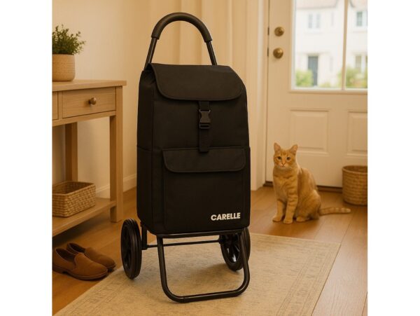 CARELLE TOSCA WÓZEK NA ZAKUPY CZARNY /TOSCA RS-2472 CZARNY 5905718021796