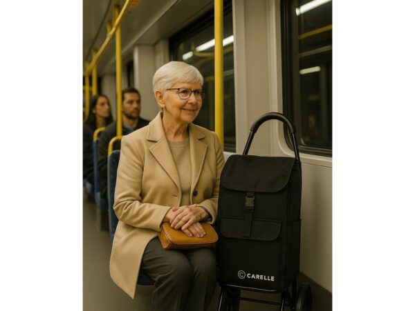 CARELLE TOSCA WÓZEK NA ZAKUPY CZARNY /TOSCA RS-2472 CZARNY 5905718021796