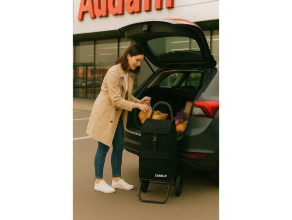 CARELLE TOSCA WÓZEK NA ZAKUPY CZARNY /TOSCA RS-2472 CZARNY 5905718021796