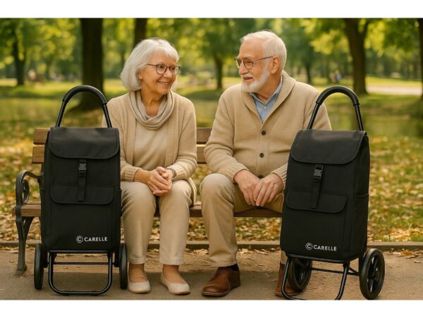 CARELLE TOSCA WÓZEK NA ZAKUPY CZARNY /TOSCA RS-2472 CZARNY 5905718021796