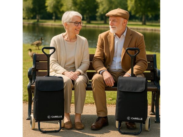 CARELLE TRAVEL WÓZEK NA ZAKUPY CZARNY /TRAVEL RS-2471 CZARNY 8427080082245