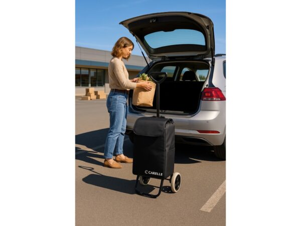 CARELLE TRAVEL WÓZEK NA ZAKUPY CZARNY /TRAVEL RS-2471 CZARNY 8427080082245