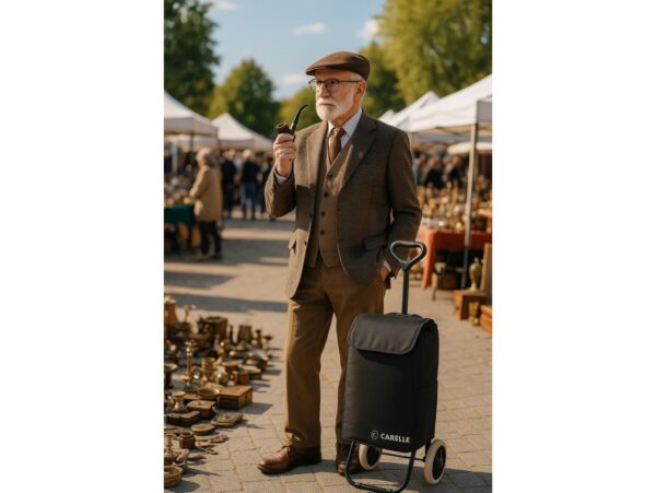 CARELLE TRAVEL WÓZEK NA ZAKUPY CZARNY /TRAVEL RS-2471 CZARNY 8427080082245