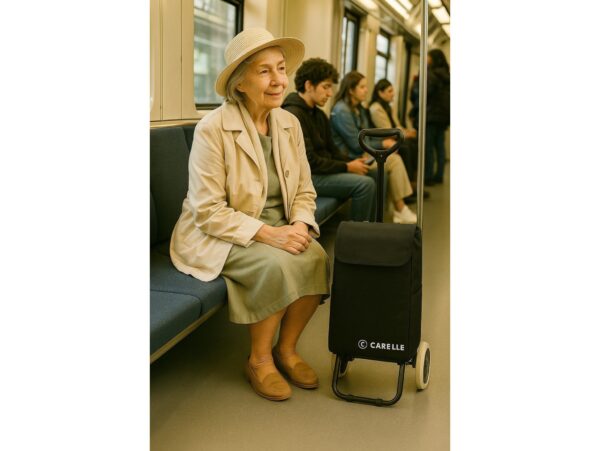 CARELLE TRAVEL WÓZEK NA ZAKUPY CZARNY /TRAVEL RS-2471 CZARNY 8427080082245