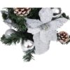 CHOINKA SZTUCZNA Z PRZYSTROJENIEM 40cm - srebrny