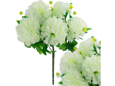 CHRYZANTEMA BUKIET 5 KWIATÓW 59cm - ecru