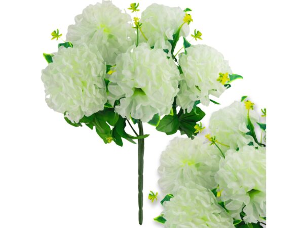 CHRYZANTEMA BUKIET 5 KWIATÓW 59cm - ecru