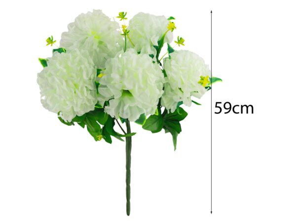 CHRYZANTEMA BUKIET 5 KWIATÓW 59cm - ecru