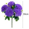 CHRYZANTEMA BUKIET 5 KWIATÓW 59cm - fioletowy