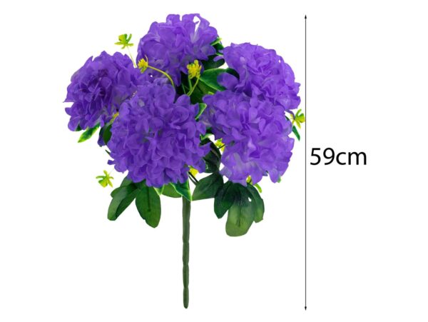 CHRYZANTEMA BUKIET 5 KWIATÓW 59cm - fioletowy