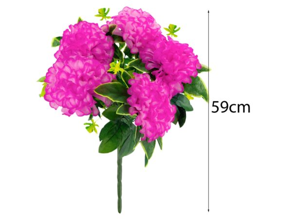 CHRYZANTEMA BUKIET 5 KWIATÓW 59cm - różowy