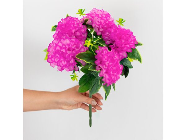 CHRYZANTEMA BUKIET 5 KWIATÓW 59cm - różowy