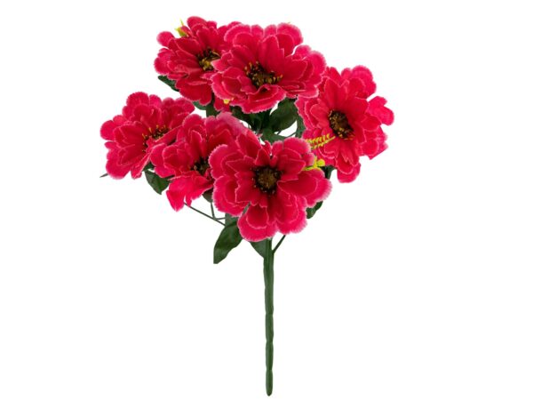 CHRYZANTEMA BUKIET 6 KWIATÓW 55cm - biało-różowy