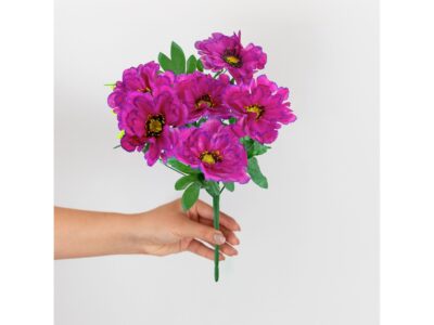 CHRYZANTEMA BUKIET 6 KWIATÓW 55cm - fioletowy