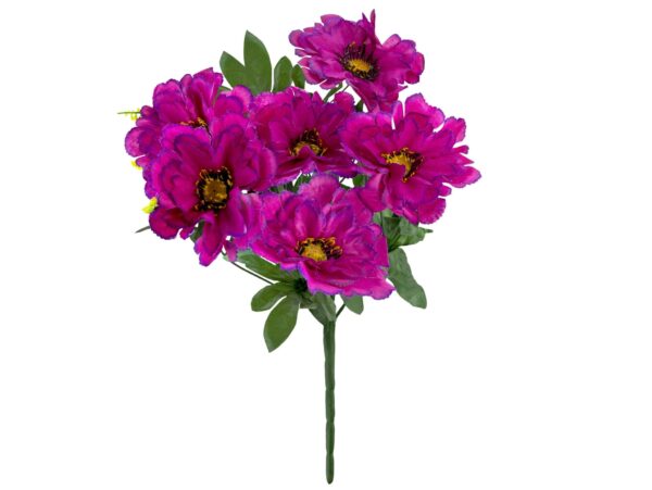 CHRYZANTEMA BUKIET 6 KWIATÓW 55cm - fioletowy