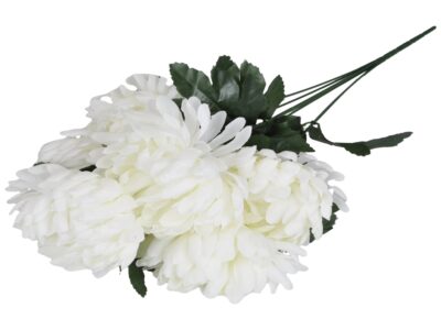 CHRYZANTEMA BUKIET 7 KWIATÓW 50cm - śmietankowy