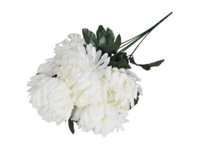 CHRYZANTEMA BUKIET 7 KWIATÓW 50cm - śmietankowy