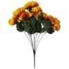 CHRYZANTEMA BUKIET 9 KWIATÓW 48cm - żółto-rudy
