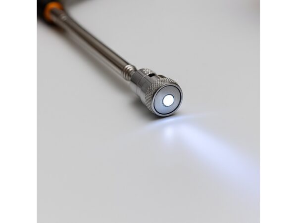 CHWYTAK TELESKOPOWY MAGNES Z LATARKĄ LED