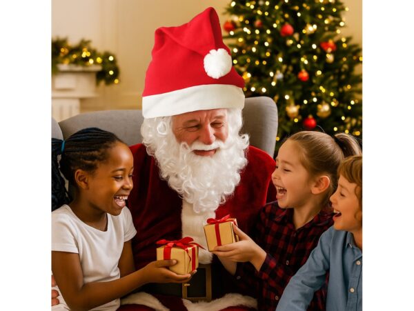 CZAPKA MIKOŁAJA Z BRODĄ