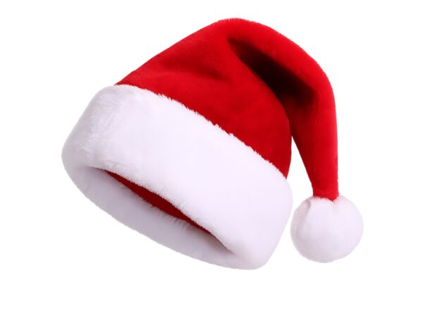 CZAPKA ŚWIĘTEGO MIKOŁAJA PLUSZOWA