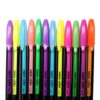 DŁUGOPISY ŻELOWE KOLOROWE NEONOWE ZESTAW 12 SZTUK