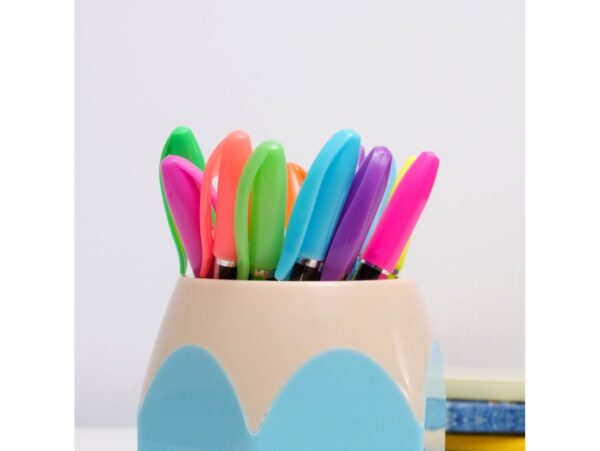 DŁUGOPISY ŻELOWE KOLOROWE NEONOWE ZESTAW 12 SZTUK