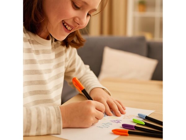 DŁUGOPISY ŻELOWE KOLOROWE NEONOWE ZESTAW 12 SZTUK