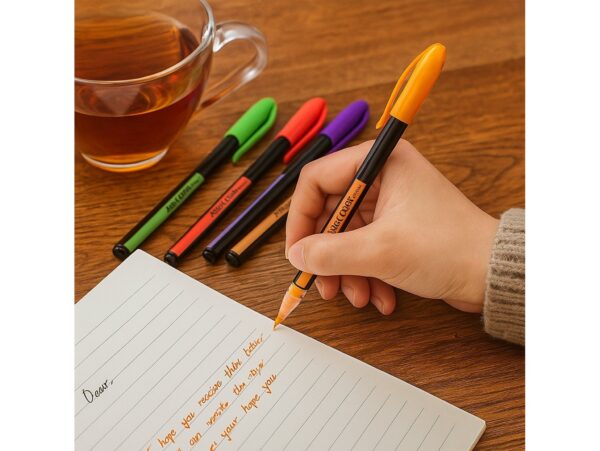 DŁUGOPISY ŻELOWE KOLOROWE NEONOWE ZESTAW 12 SZTUK