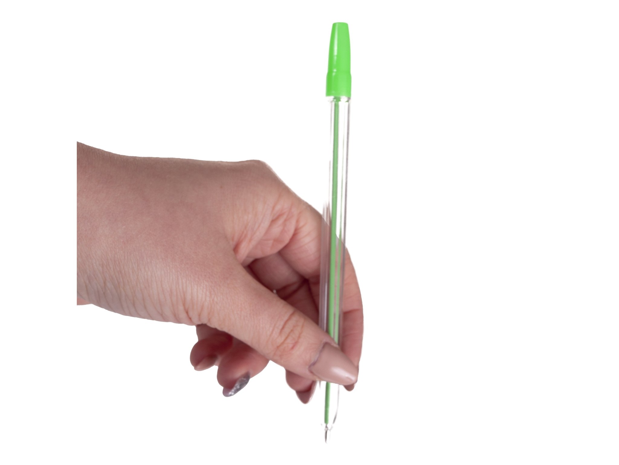 DŁUGOPISY TRADYCYJNE 10SZT - kolorowy