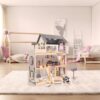 DOMEK DLA LALEK DREWNIANY MDF LED 78CM