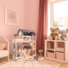 DOMEK DLA LALEK DREWNIANY MDF LED 78CM
