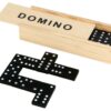 DOMINO 28 X DREWNIANE KLOCKI GRA RODZINNA PUDEŁKO