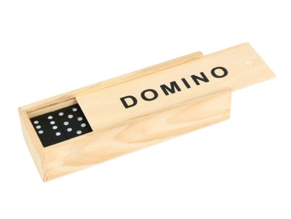 DOMINO 28 X DREWNIANE KLOCKI GRA RODZINNA PUDEŁKO