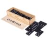 DOMINO 28 X DREWNIANE KLOCKI GRA RODZINNA PUDEŁKO