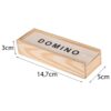 DOMINO 28 X DREWNIANE KLOCKI GRA RODZINNA PUDEŁKO