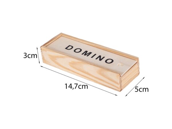 DOMINO 28 X DREWNIANE KLOCKI GRA RODZINNA PUDEŁKO
