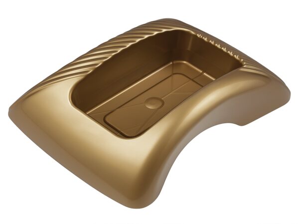 DONICZKA DONICA OSŁONKA CMENTARNA GARBI 23x16x7cm - złoty