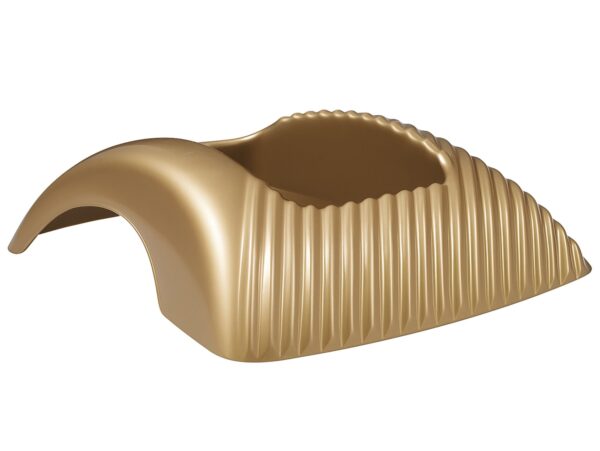 DONICZKA DONICA OSŁONKA CMENTARNA GARBI 23x16x7cm - złoty