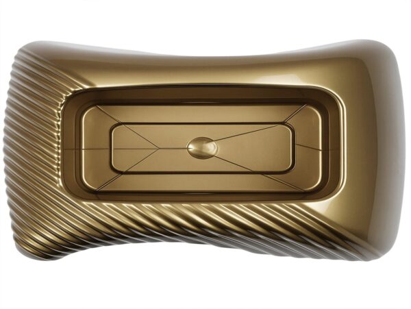 DONICZKA DONICA OSŁONKA CMENTARNA GARBI 23x16x7cm - złoty