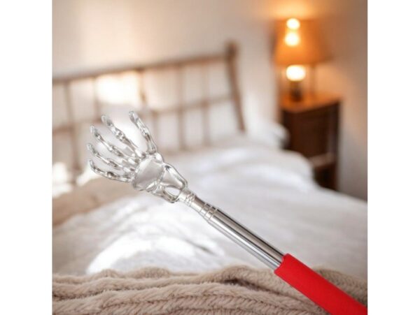 DRAPACZKA DO PLECÓW SKŁADANA TRUPIA RĄCZKA - czerwony