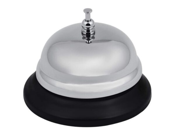 DZWONEK RECEPCYJNY 8,5CM - srebrny