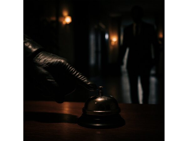 DZWONEK RECEPCYJNY 8,5CM - srebrny