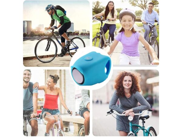 DZWONEK ROWEROWY ELEKTRYCZNY TYP 1 - niebieski