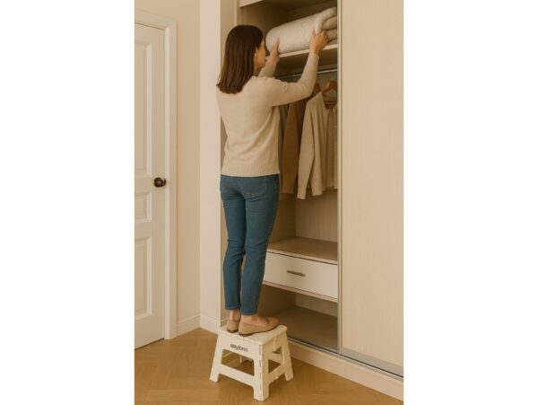 EASYFORM TABORET STOŁEK SKŁADANY 22CM - beżowy