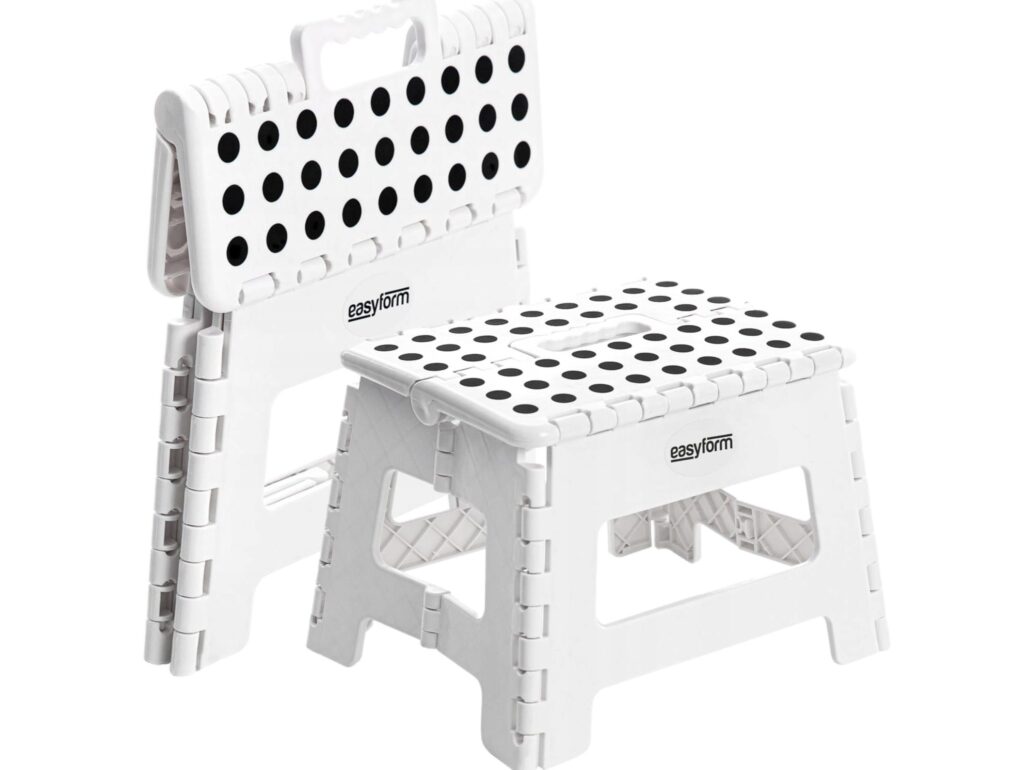 EASYFORM TABORET STOŁEK SKŁADANY 22CM - biały